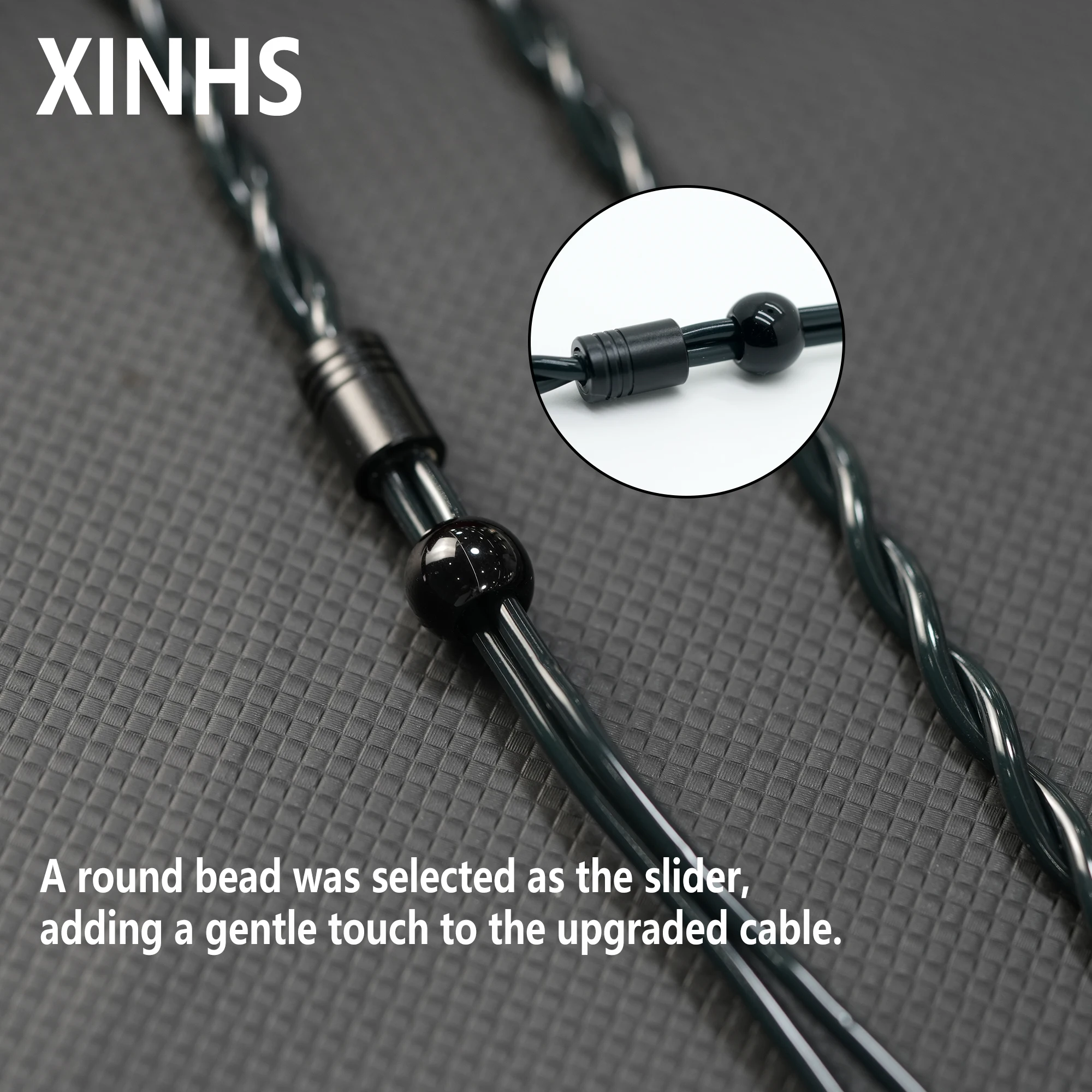 XINHS-2 S88 Core Azul Escuro Prata Cobre Coaxial Leeds Estrutura Cabo de fone de ouvido atualizado