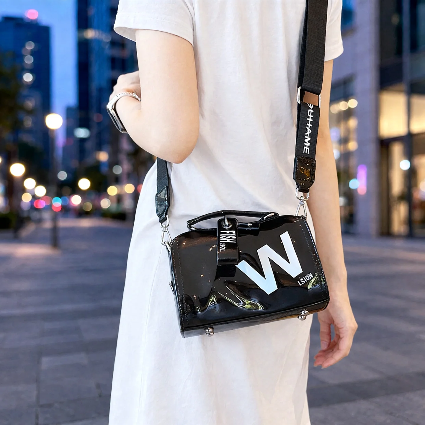 spring-summer-new-versatile-women's-bag-wide-shoulder-strap-waist-bag-letter-single-shoulder-bag-crossbody-bag-badge-large-ha