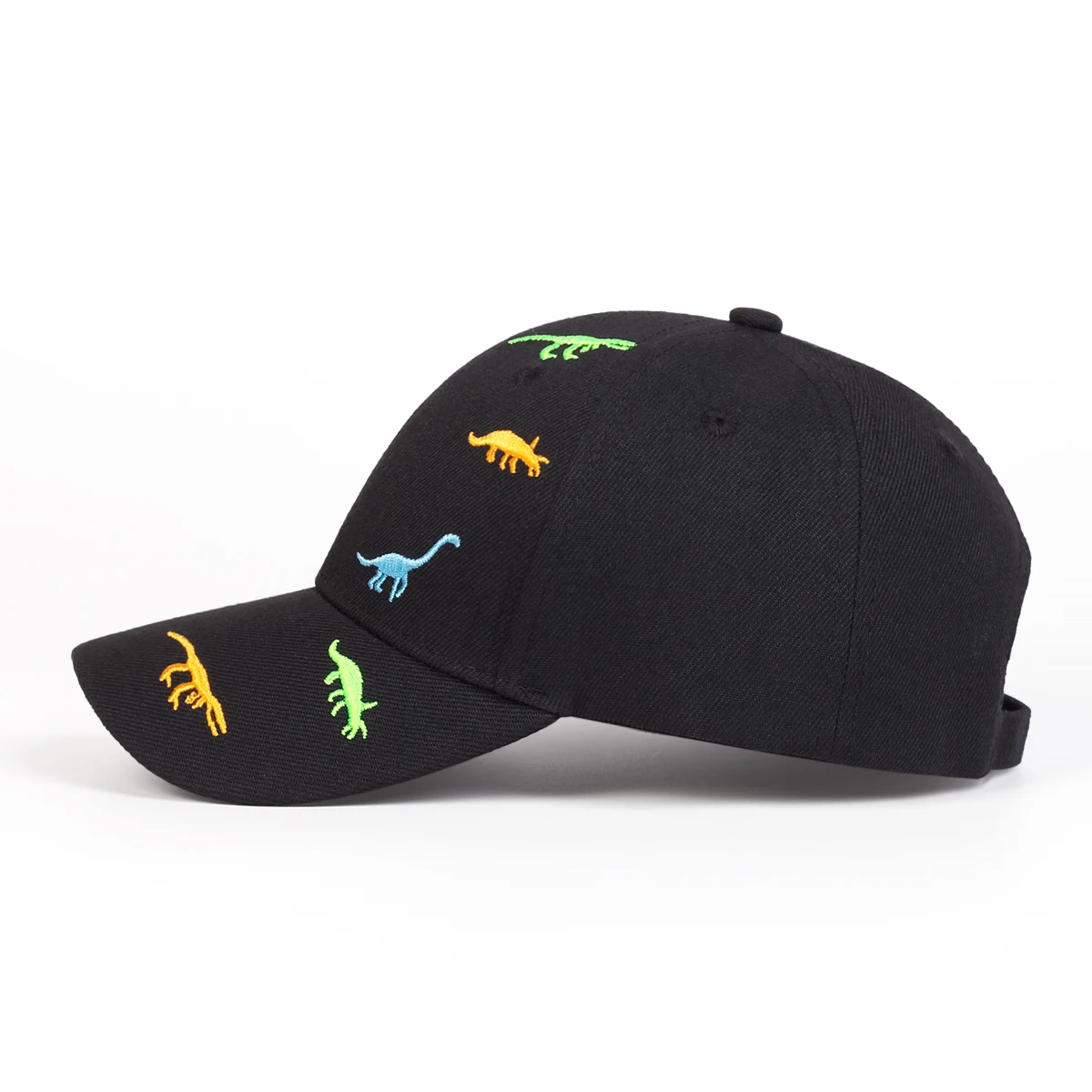 Children Dinosaur Embroidery Baseball Caps Spring Summer Outdoor Adjustable Casual Hats Boy Girl Travel Sunscreen Hat