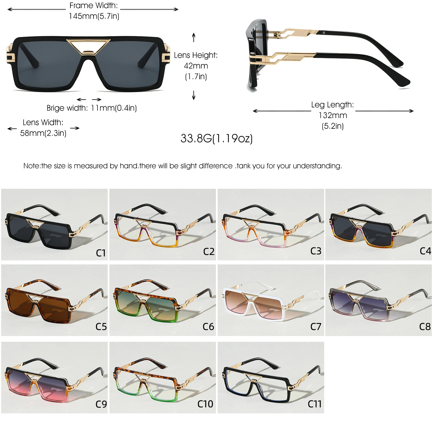 2026 neue Mann Frau Sonnenbrille Mode Vielseitige Trend Sonnenbrillen UV400 Farbe Blockieren Hohe Qualität Doppel Strahl Design Sonnenbrille – Detail 10