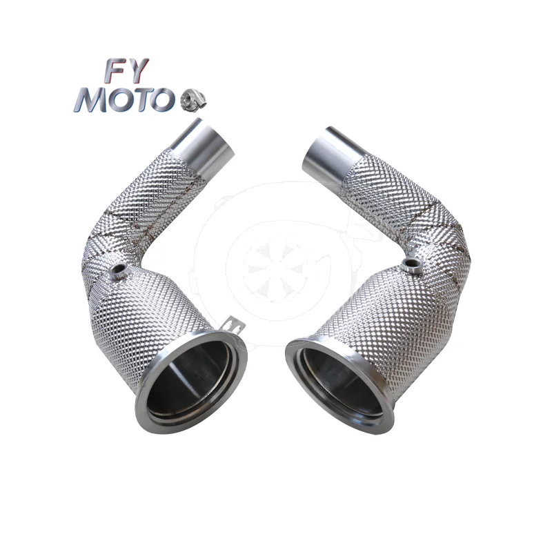 Exhaust Downpipe for 19-24  911 carrera 992.1 3.0T / 25+ 911 carrera 992.2 with Heat Shield