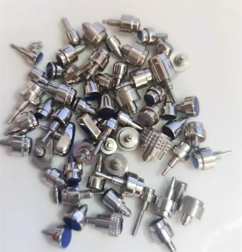 Watch Accessories Buttons Buttons All Steel Handles Various Sizes Miscellaneous Watch Crowns Various Styles Mixed Handle Heads