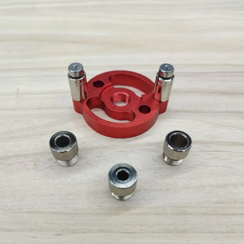 DIY Woodworking 3mm-10mm Drill Alignment Jig Precise Alignment Drilling Aid Drill Bushing Kit Anodized Aluminum