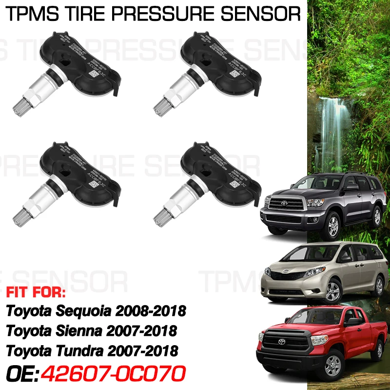 

315MHz For Toyota Sequoia 2008-2018 Toyota Sienna XL20 XL30 2007-2018 Toyota Tundra 2007-2018 Tire Pressure Monitor 42607-0C070