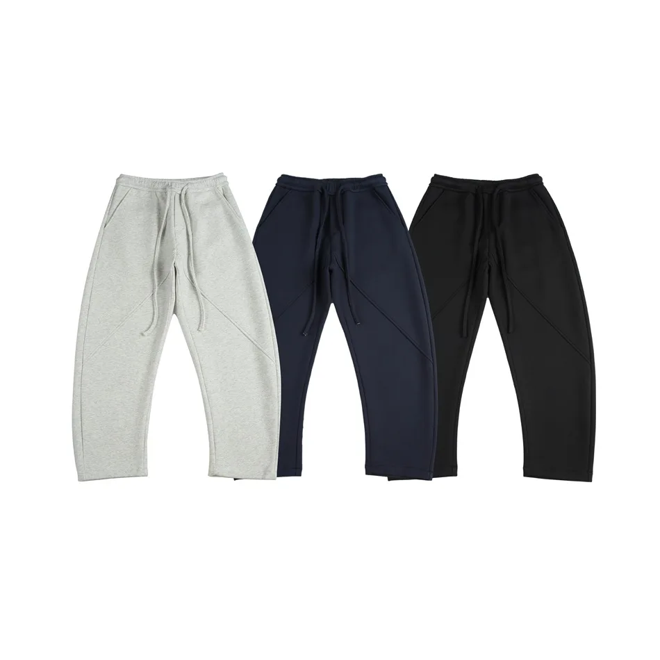 

Мужские спортивные брюки Simple Sli прямого кроя, свободные повседневные брюки, однотонные, весна-осень, плотные брюки