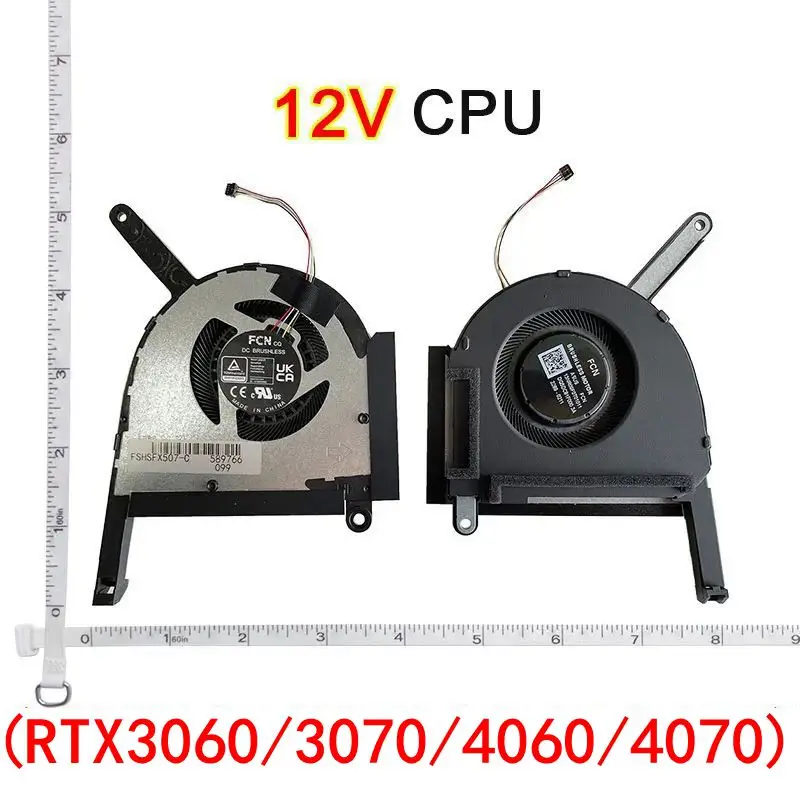 Imagem -05 - Ventilador de Refrigeração para Jogos Asus Tuf Cpu Gpu F15 Fx507 Fx507z Fx507zm Fa507r Fa507re Fa707r Fa707rr Fx707z 12v 5v