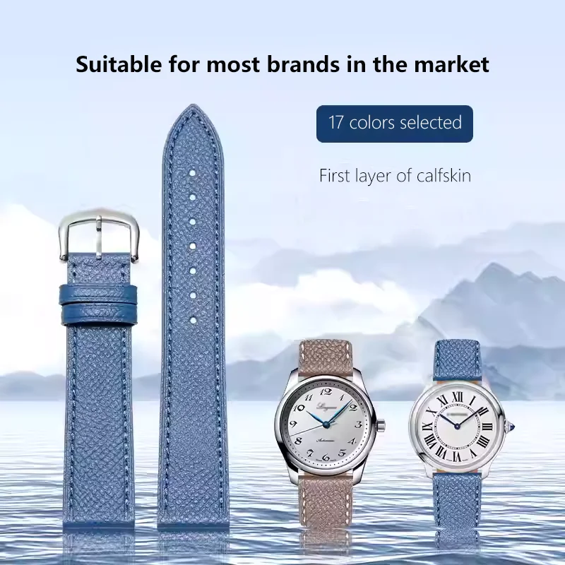 First layer of cowhide Genuine leather watch strap Quick release universal watch band for Omega Casio Longines IWC Hermes belt