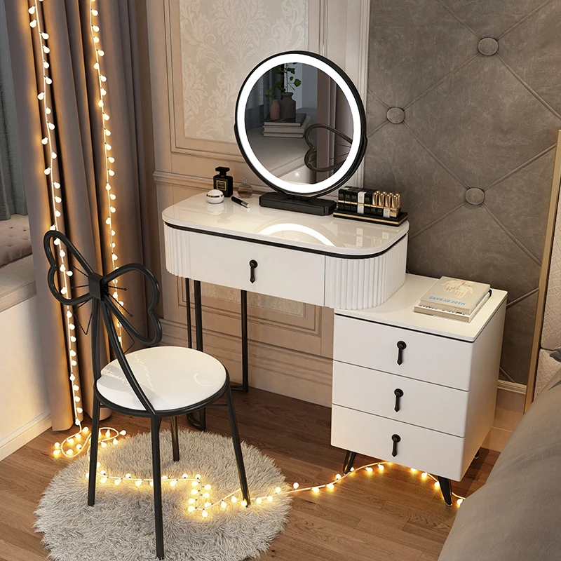 Kaptafel Ijdelheid Moderne Minimale Multifunctionele Opbergkast Make-Up Kast Slaapkamermeubilair Nordic Coiffeuse Tocador