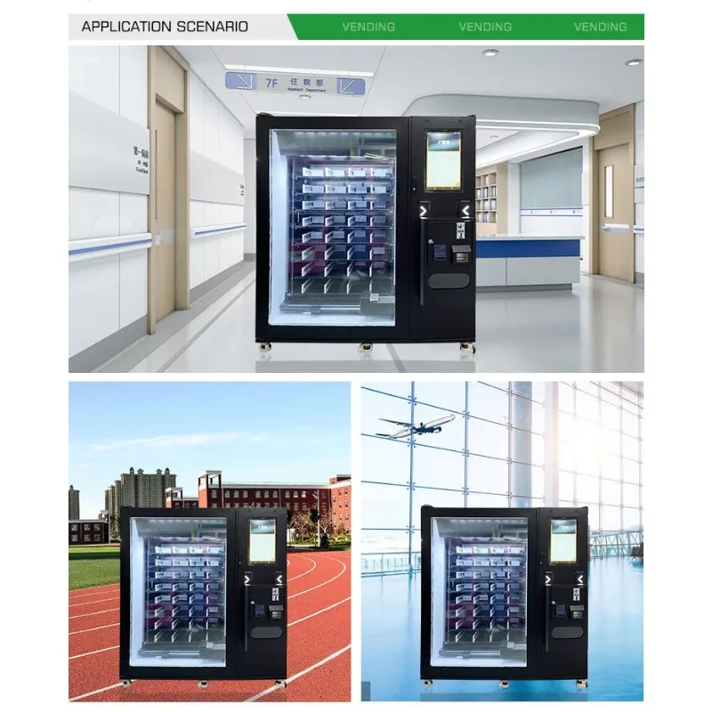 FL Customized 2026 New Lunch Box Hot Meal Fast Food Vending Machine Luxury  Auto Frozen Microwave Oven Heated Vending Machines