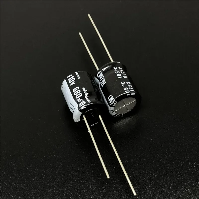 10Pcs/100pcs 680uF 10V NICHICON HE Series 10x12.5mm Extremely Low Impedance 10V680uF Aluminum Electrolytic Capacitor