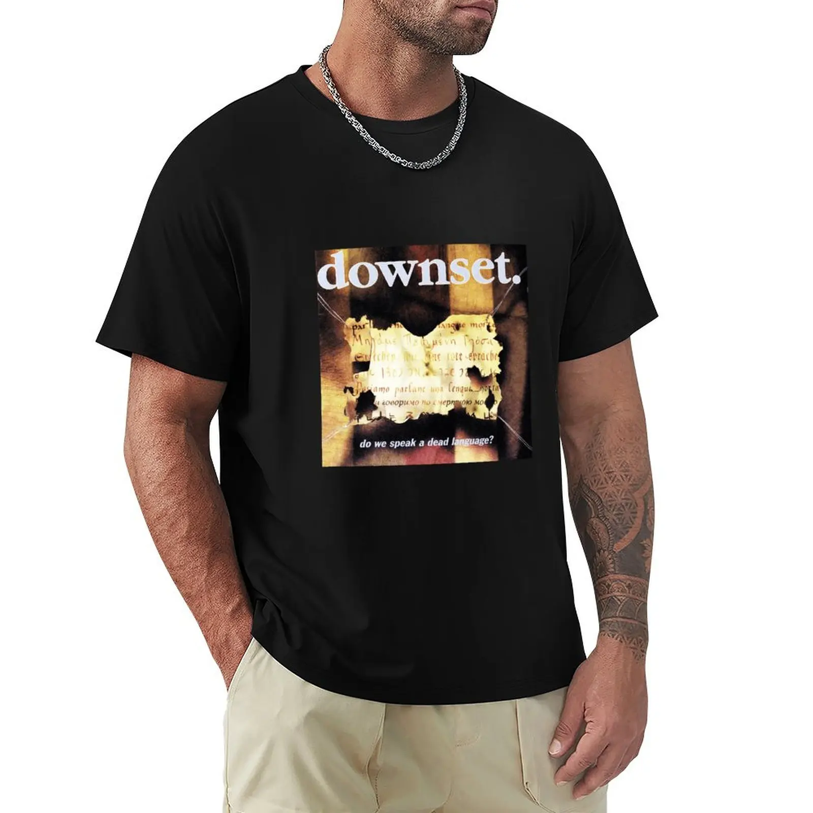 

Do We Speak a Dead Language Downset T-Shirt Anti-Perspiration Workout Top