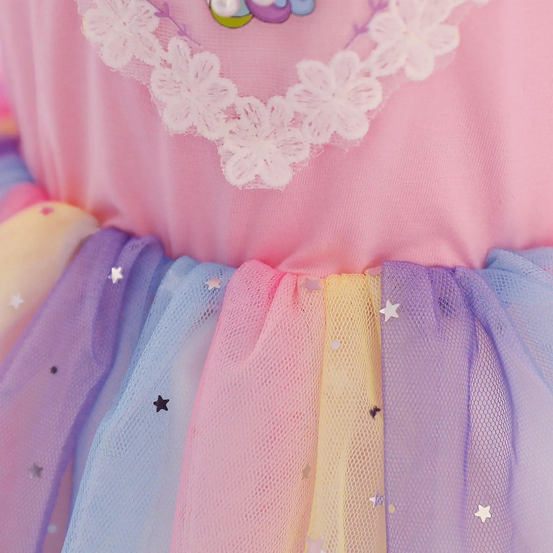 Unicorn Dress for Girls, Long Sleeve, Princess Costume, Tutu Clothes, Fantasy Party Dress, Spring and Autumn