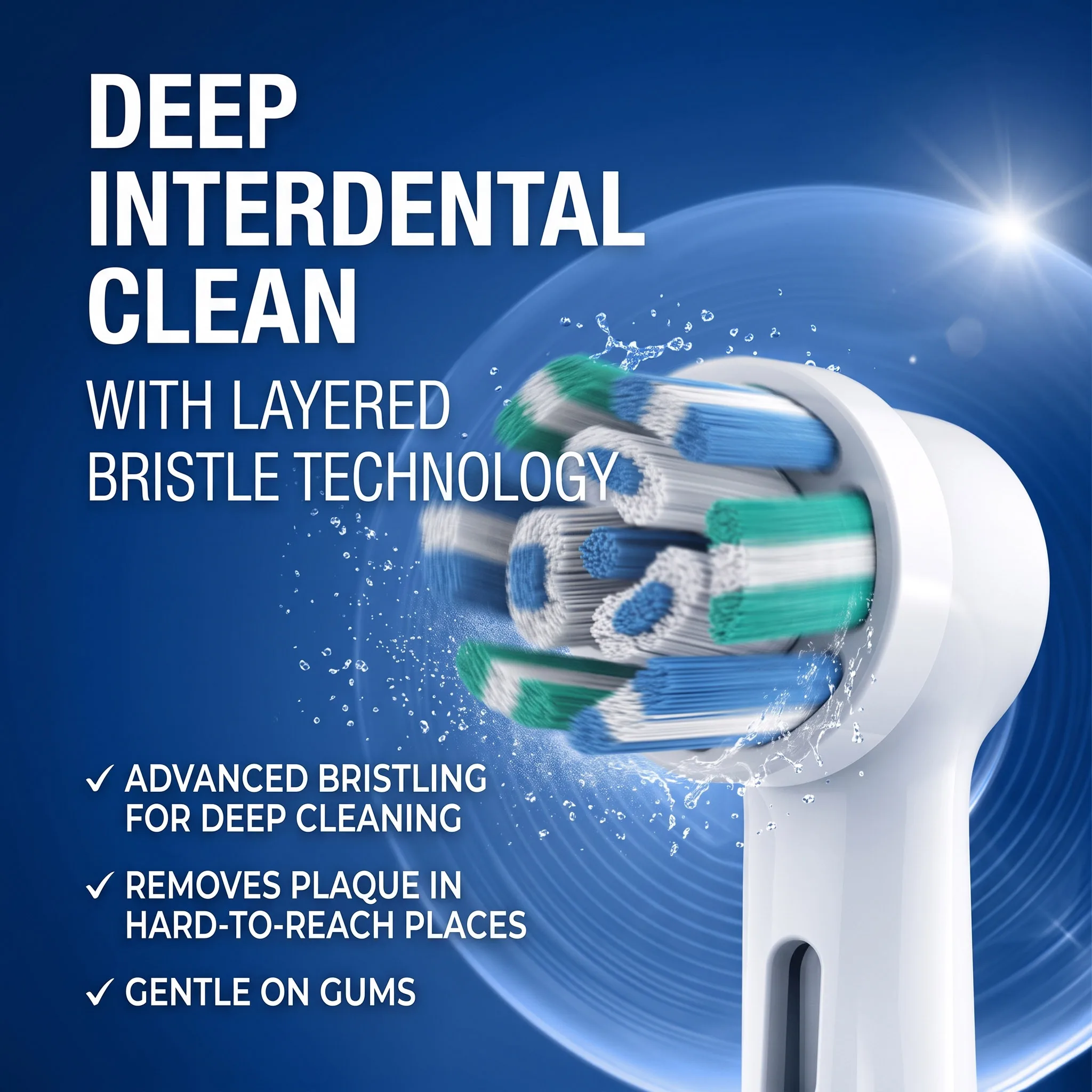 Compatible Oral-OLB iO Series Brush Head Refills, Gentle Care Ultimate Clean Radiant White, for 2 3 4 5 6 7 8 9 10 Toothbrush