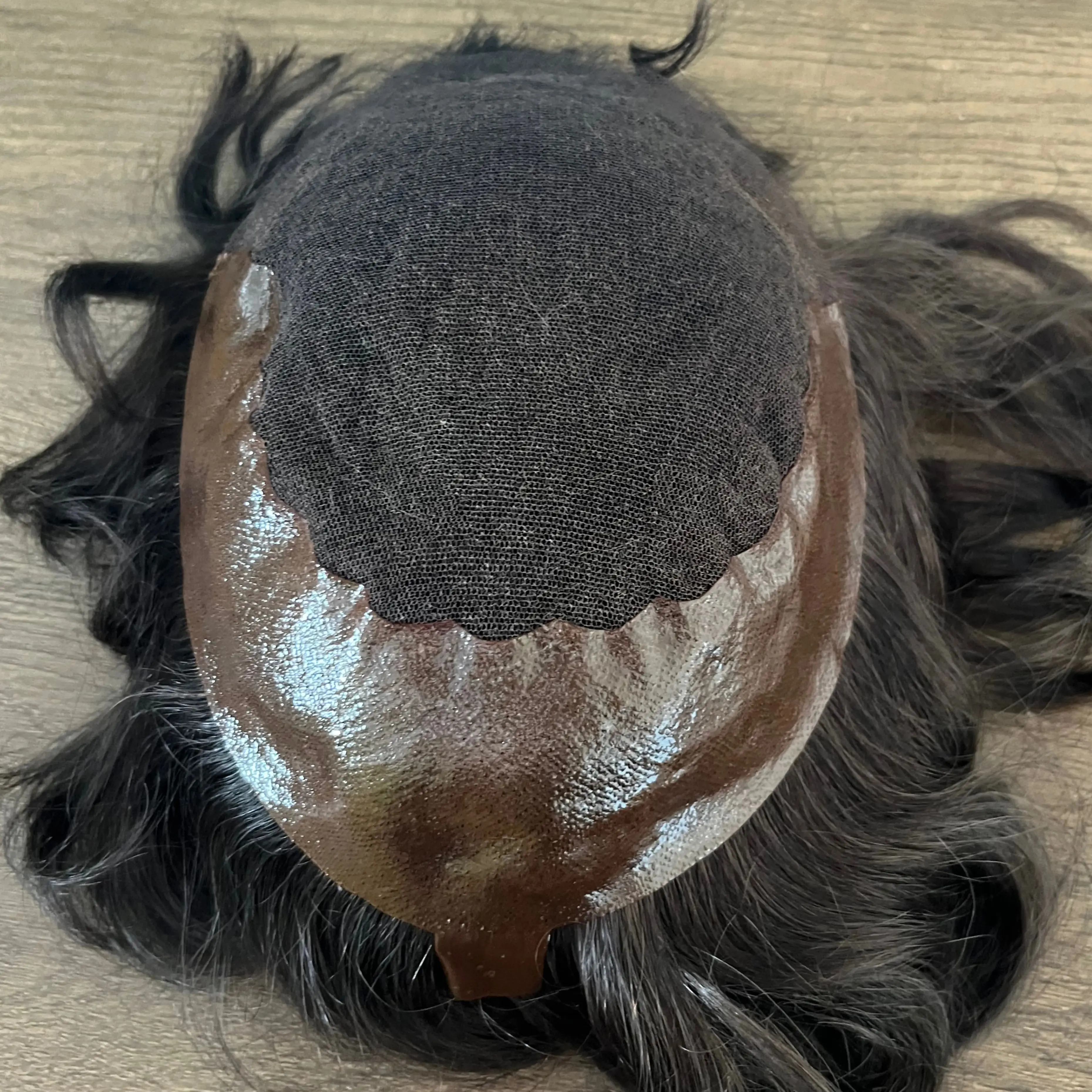 

Средне-коричневый мужской парик с протезом, мужской парик # 4 # 7 # 6 коричневых мужских париков Q6, швейцарское кружево с париком из искусственной кожи, человеческие волосы Remy, парик 6 дюймов