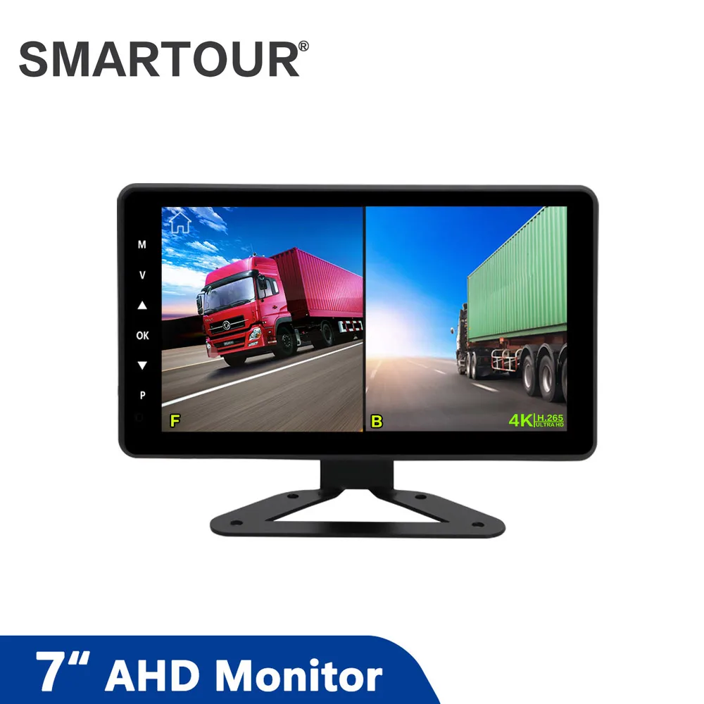 

Видеорегистратор Smartour 2CH 1080P с 10-дюймовым IPS-экраном для автомобиля, грузовика, автобуса, с поддержкой AHD, для камеры заднего вида, водонепроницаемый, с ночным видением