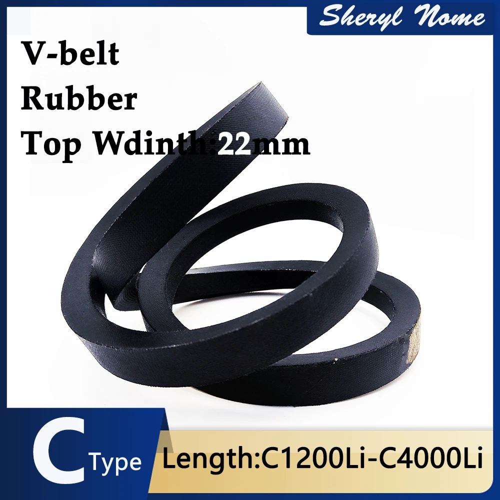 V-belt C-type C1200 C1380 C3350 C4000Li agricultural industrial transmission belt crusher mixer conveyor belt