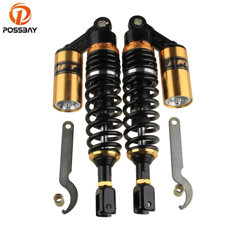 

POSSBAY 320mm 340mm 360mm Motorcycle Shock Absorbers Suspension Rear Air Protect for Honda Yamaha Suzuki Accessories