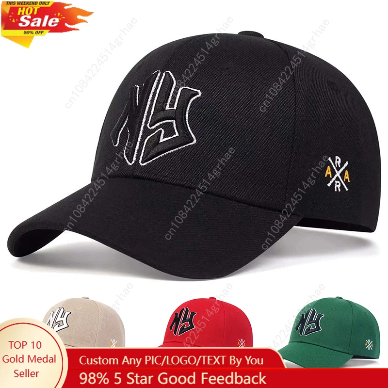Unisex Ng Letter Side Ar Embroidery Baseball Caps Spring and Autumn Outdoor Adjustable Casual Hats Sunscreen Hat