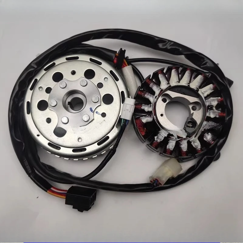 دوار الجزء الثابت للملف 150GT - LX150T-29 Magneto، أجزاء محرك سكوتر KS150، أداء عالي، متين ومثالي لسيارتك