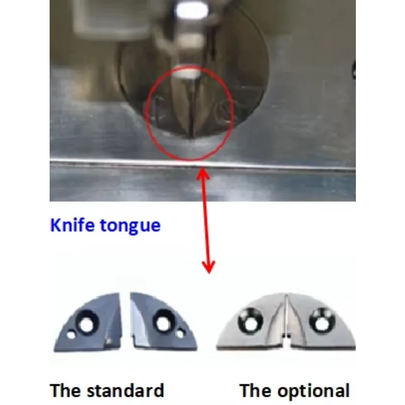 Macchina da cucire industriale per affilare e tagliare indumenti automatica