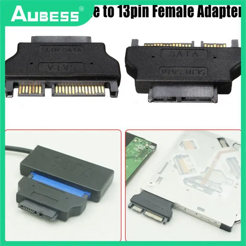 Slimline SATA Adapter Serial ATA 7+15 22pin Male to Slim 7+6 13pin Female Adapter