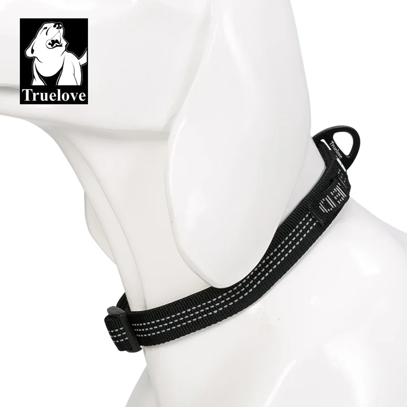 Truelove Pet Collars Reflective Adjustable Size D-type Buckle Wearing the Pilot Light Position For Big Small Dog Product TLC5271