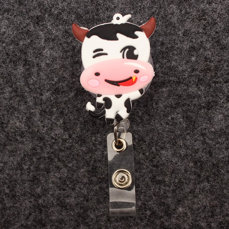 Cute Panda Ladybird Style Badge Reel infermiera lavoratori Enfermera ID Holder Girl Boy accessorio porta biglietti da visita retrattile