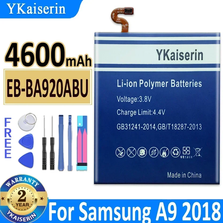 EB-BA920ABU 4600mAh Battery For Samsung Galaxy A9 2018 Star Pro A9s SM-A920F A9200 Mobile Phone + Tools