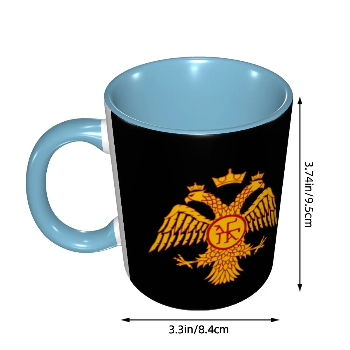 Byzantine Imperial Eagle Mugs Custom Coffee Ceramic Mug Creative Gift