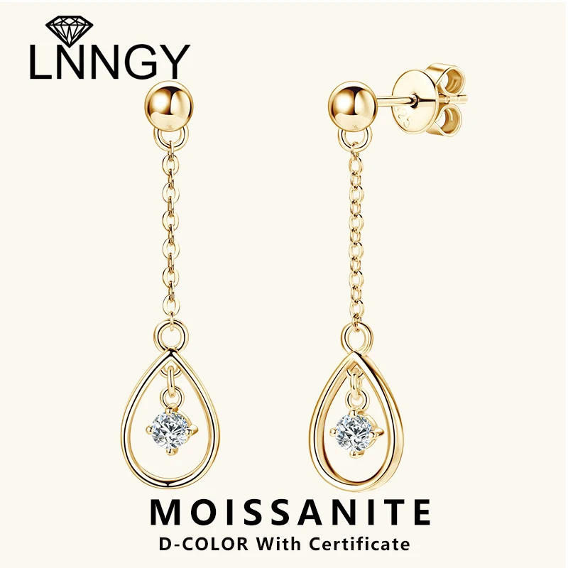 

Lnngy изысканные круглые ограненные женские серьги-подвески диаметром 3 мм из стерлингового серебра 925 пробы в форме капли, свадебные украшения, подарок