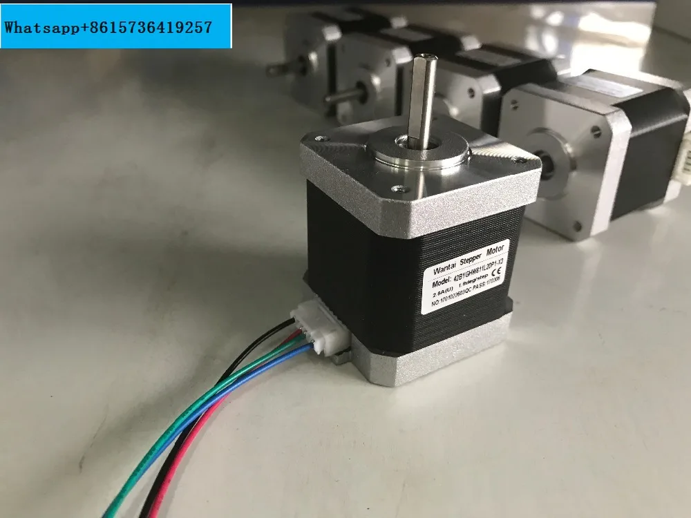 Nema 17，0.48N.m  2.5A， 5PCS Wantai stepper motors--42BYGHW811L20P1-X3 with 1meter wire length, 3D printer