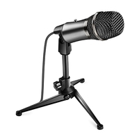 USB Microphone For Computer,Professional Recording Condenser Microphone Compatible With Stand For PC, Laptop,Ipad