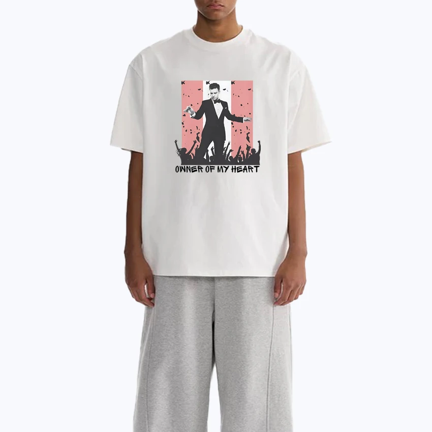 

2025 Hot sale Justin Timberlake albums Cotton Men Women Casual Oversized t-shirt popular Top Unisex short sleeve Summer t-shirts