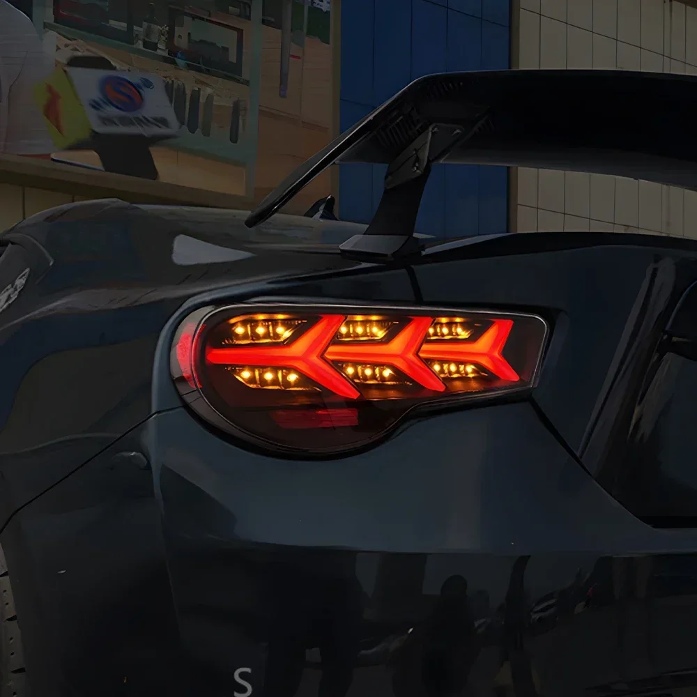 

Автомобильный задний фонарь в сборе для Toyota 86 Subaru BRZ 2012-2020, светодиодный автоматический задний фонарь, обновленный динамический поворот, аксессуары Plug and Play