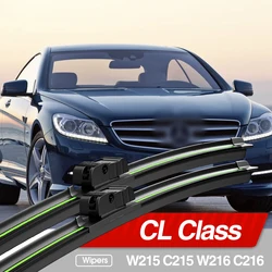 For Mercedes Benz CL Class W215 C215 W216 C216 1999-2014 Front Windshield Wiper Blades 2pcs Accessories Windscreen Window