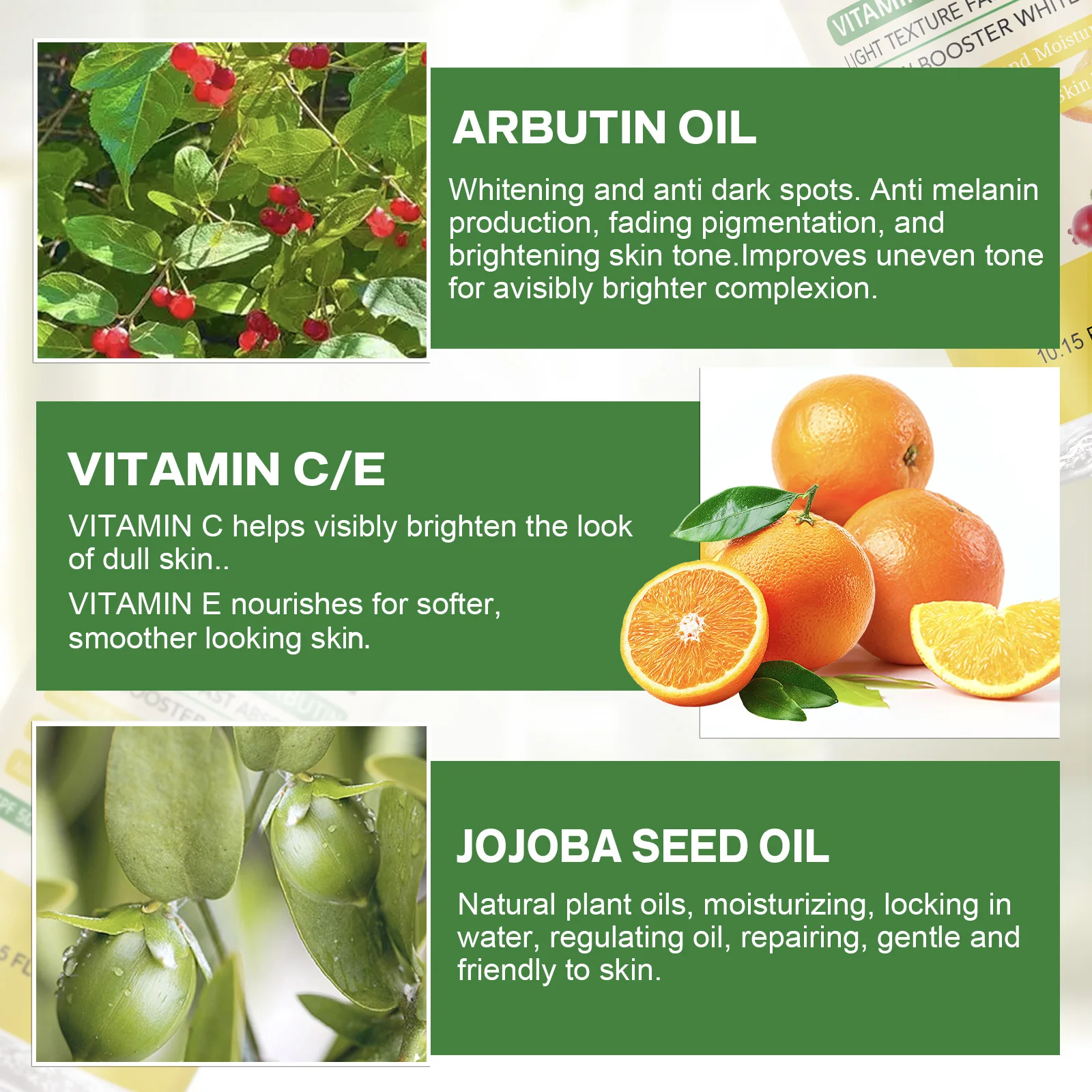 زيت الجسم المبيض من WK JALY، يزيل البقع الداكنة، معزز الوهج، ناعم، بشرة نظيفة، ترطيب عميق، مع زيت الجوجوبا، أربوتين #4