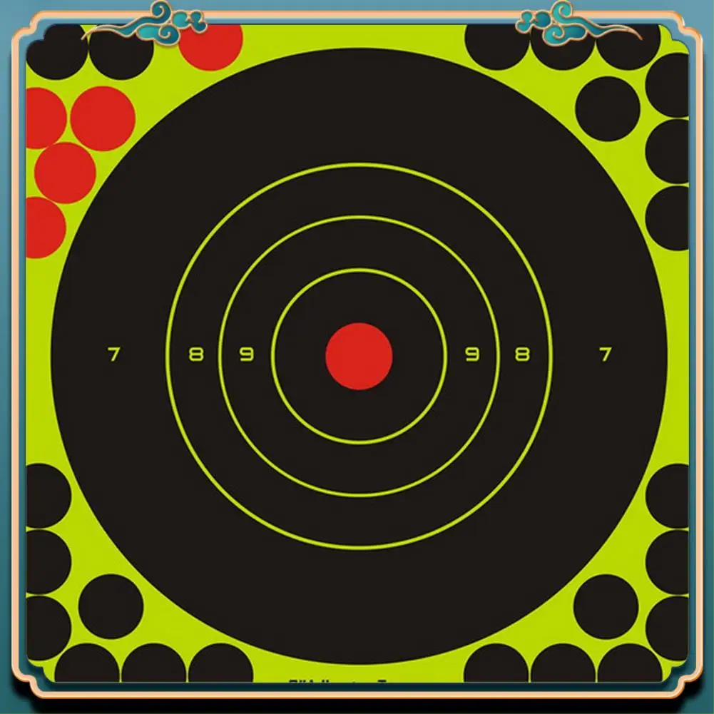 ABMV-100Pcs أهداف الصيد 8X8 بوصة ورق لاصق ذاتي ملصقات أهداف التفاعلية #1