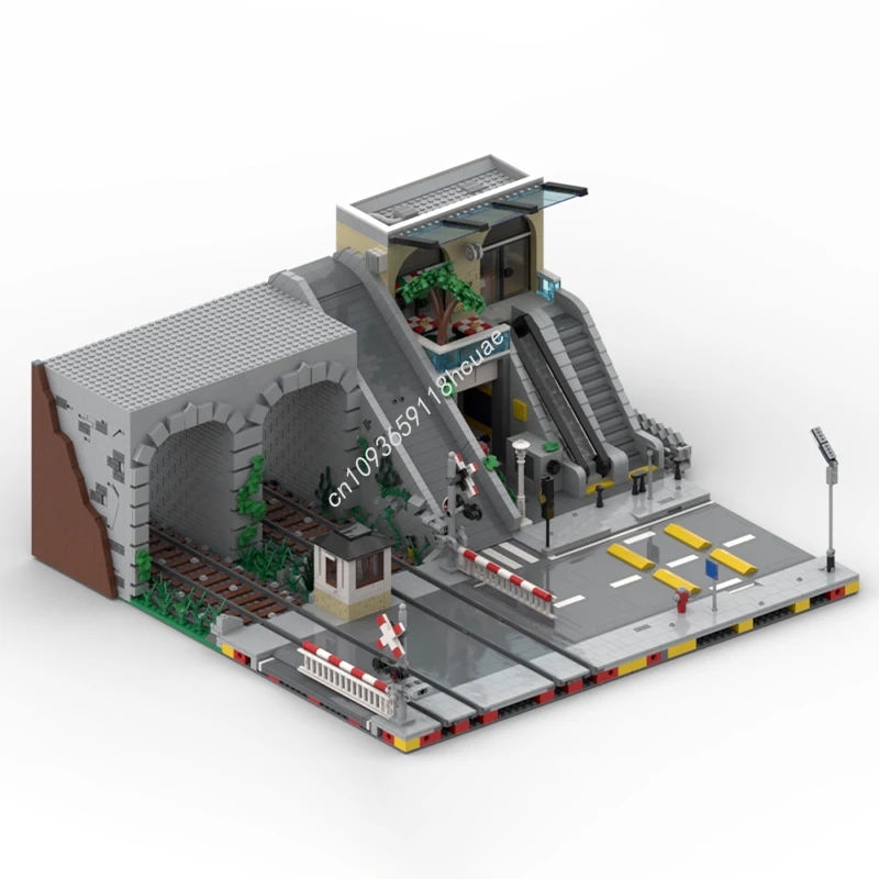 

1907pcs MOC Subway Entrance Little Mall City Model Building blocks Toys Birthday idea Brick craft Christmas gifts