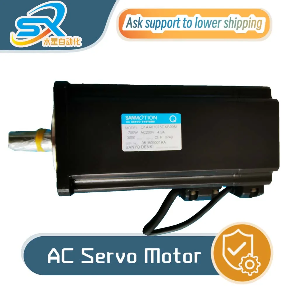 

Серводвигатель SANYO DENKI оригинальный бренд Q1AA07075DXS00M 750 Вт