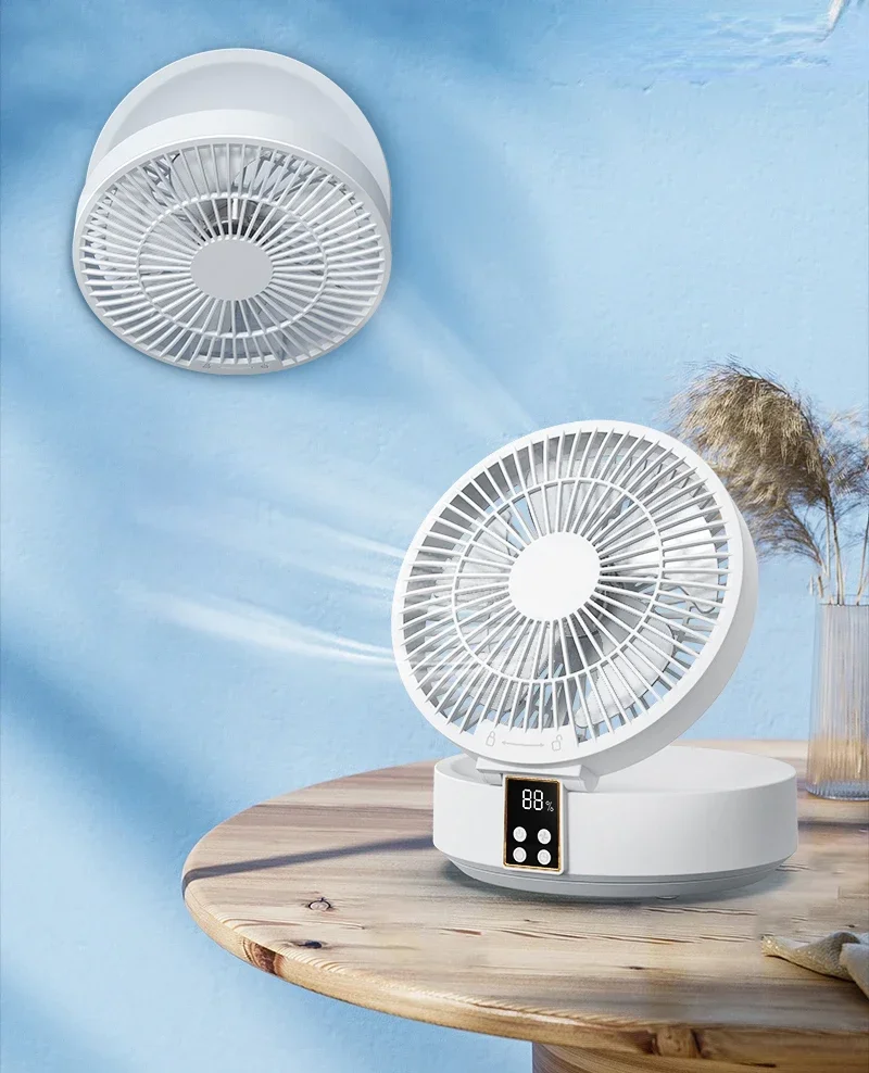 Charging silent refrigeration air circulation fan