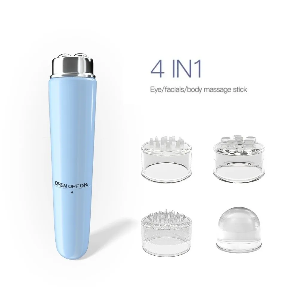 

New 4 In 1 Electric Facial Massager Micro Vibration ABS Eye Beauty Instruments Mini Portable Eye Massage