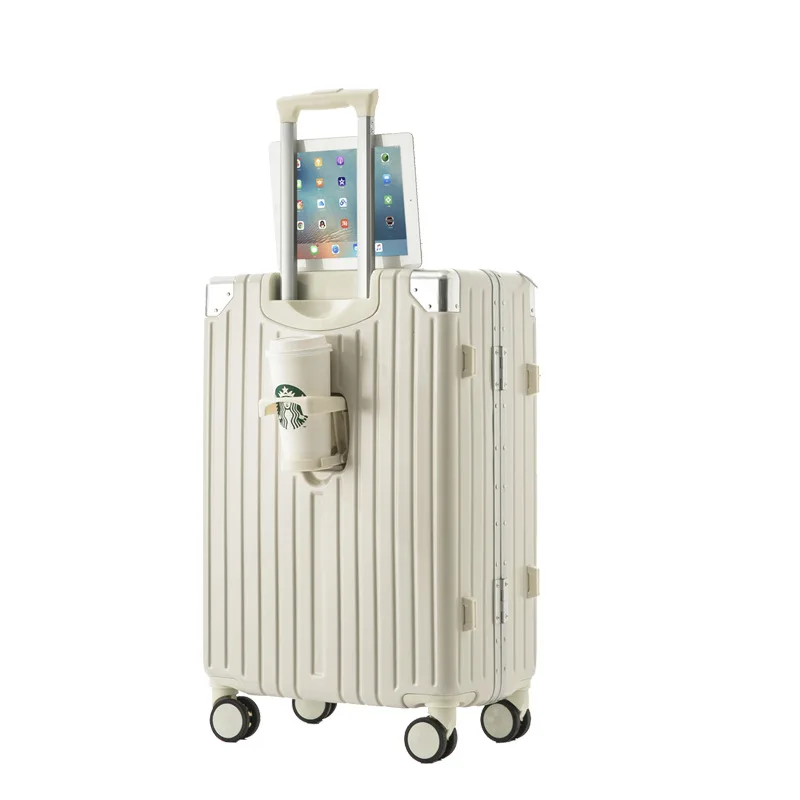 (47) Multifunctional luggage trolley case for women 20 inch cabin luggage