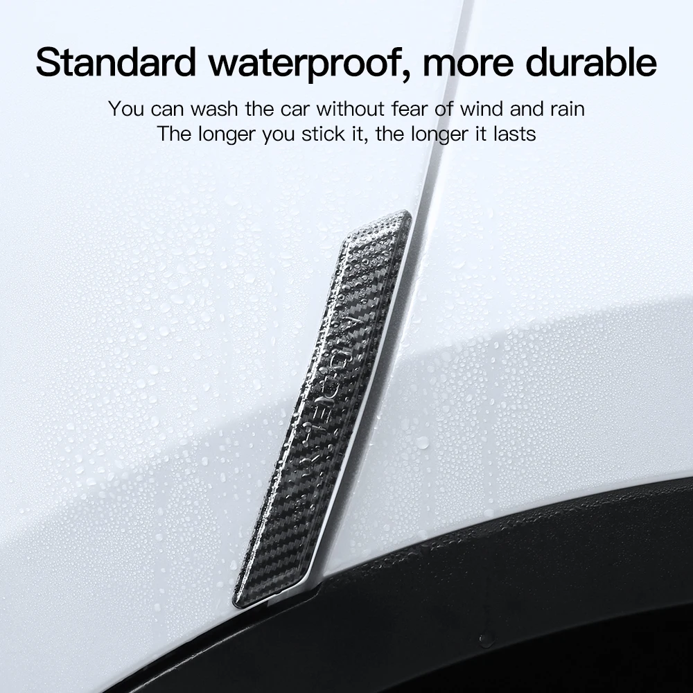 YZ For Tesla Model 3 Model Y Car Door Anti-collision Strip ABS Paint Body Anti Scratch Sticker Modification Accessories