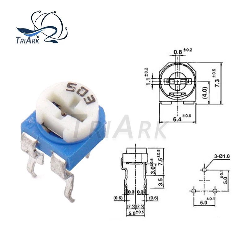 20-50PCS RM065 Trimmer Potentiometer Variable Resistor 100R 500R 1K 5K 10K 20K 30K 47K 50K 100K 200K 500K 1M Adjustable Resistor