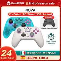 Gamesir Switch Controller Gamepads PC T4 Nova Controle Bluetooth Hall Effect Joysticks for Nintendo Switch Windows 10 11 iOS