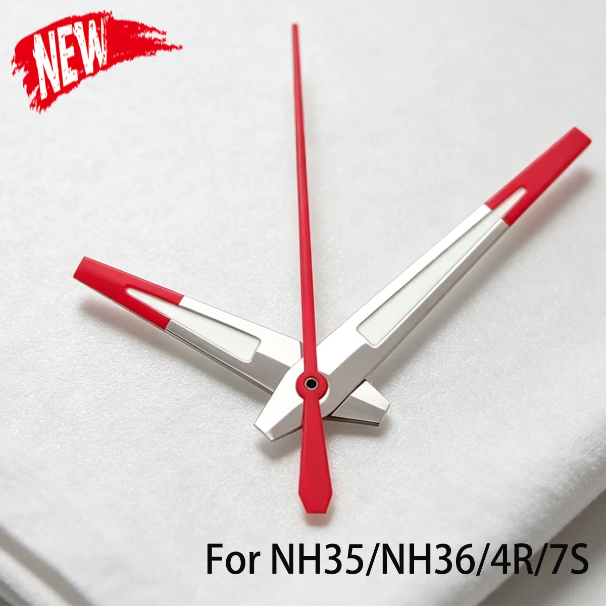 NH35 10*14*14,5MM Uhrzeiger Silber Rot Grün Leuchtend Modifiziertes Uhrenzubehör für NH35/36/4R/7S Mechanisches Uhrwerk
