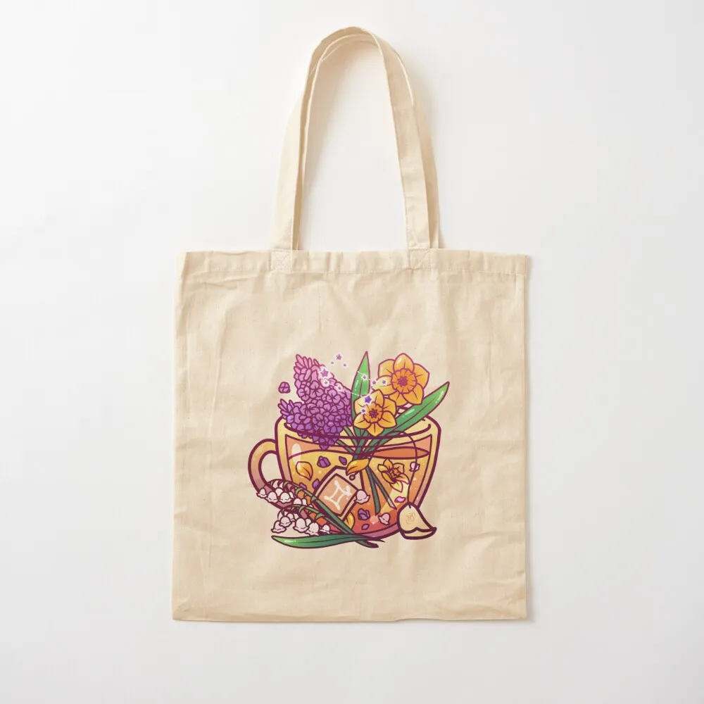 

Gemini Zodiac Teacup Tote Bag сумка для покупок сумки для женщин холст женские Холст