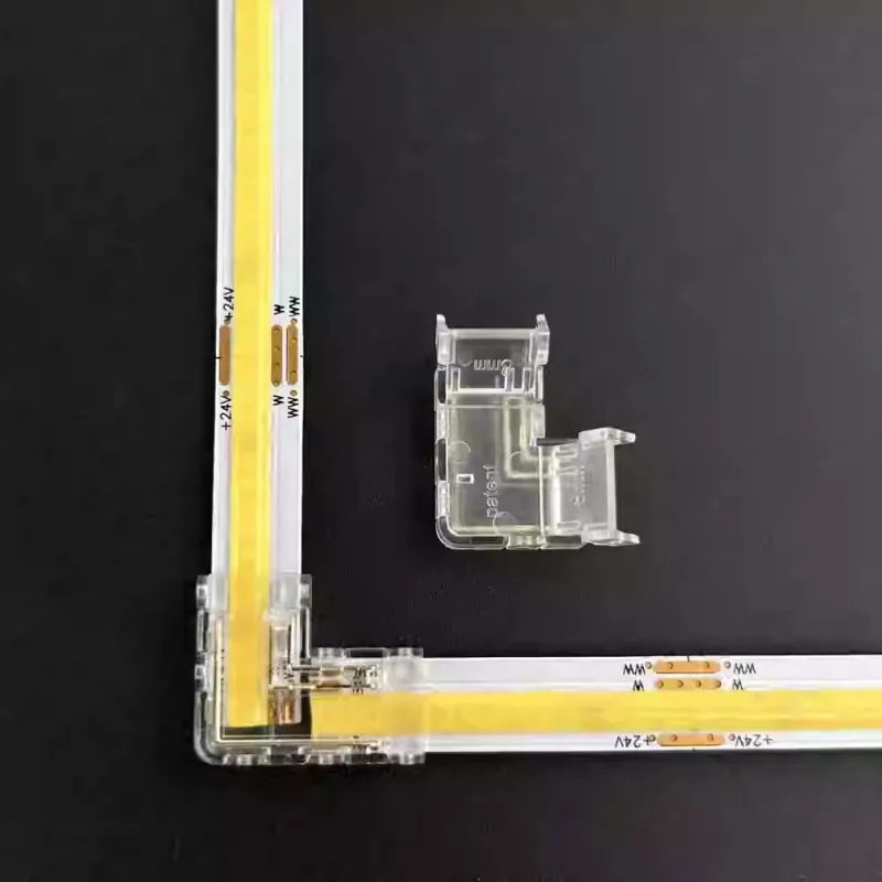 3Pin Connector for 8mm 10mm CCT Tunable COB LED Strip Light Solderless Strip to Wire Strip to StripTerminal Extension Connection