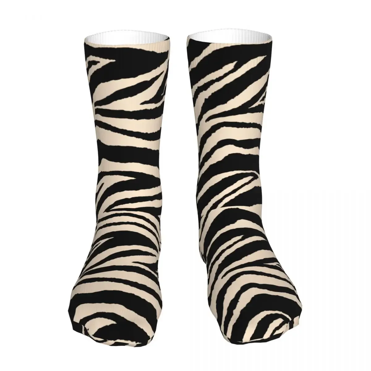 Animal Print Zebra Socks Men Women Polyester Fashion Socks Crazy Spring Summer Autumn Winter Stockings Gifts