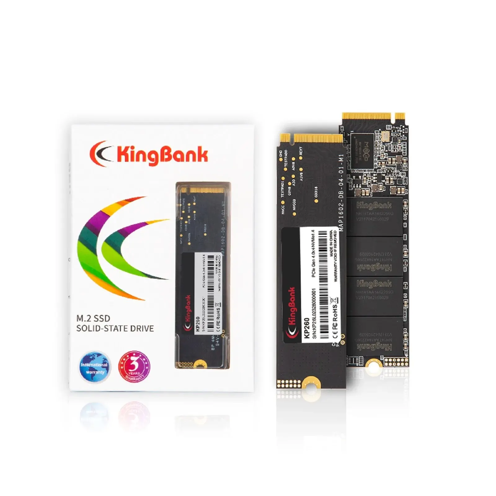 Kingbank KP260 SSD Gen4x4ความเร็วสูง5000MBs 2TB 1TB 512GB M.2 2280 SSD NVMe1.4 M2 Solid State Drive ภายในสำหรับแล็ปท็อปเดสก์ท็อป